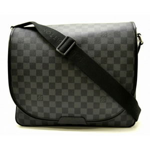 Louis Vuitton Renzo Shoulder Bag Damier Graphite Black